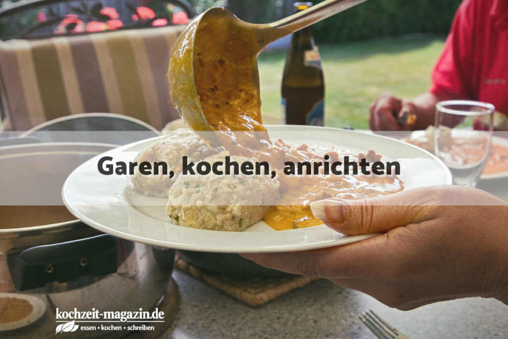 Pfifferlinggulasch garen