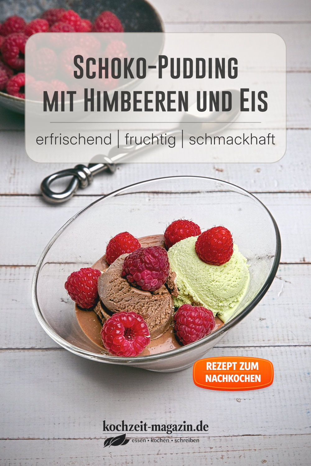 Pudding Himbeer Dessert