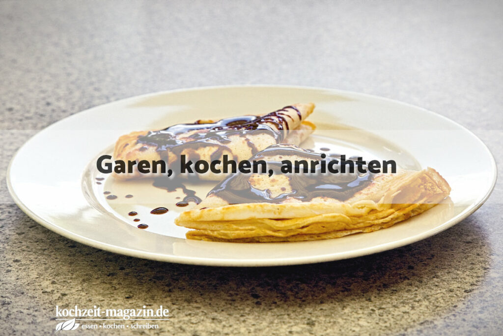 Schokopalatschinken garen