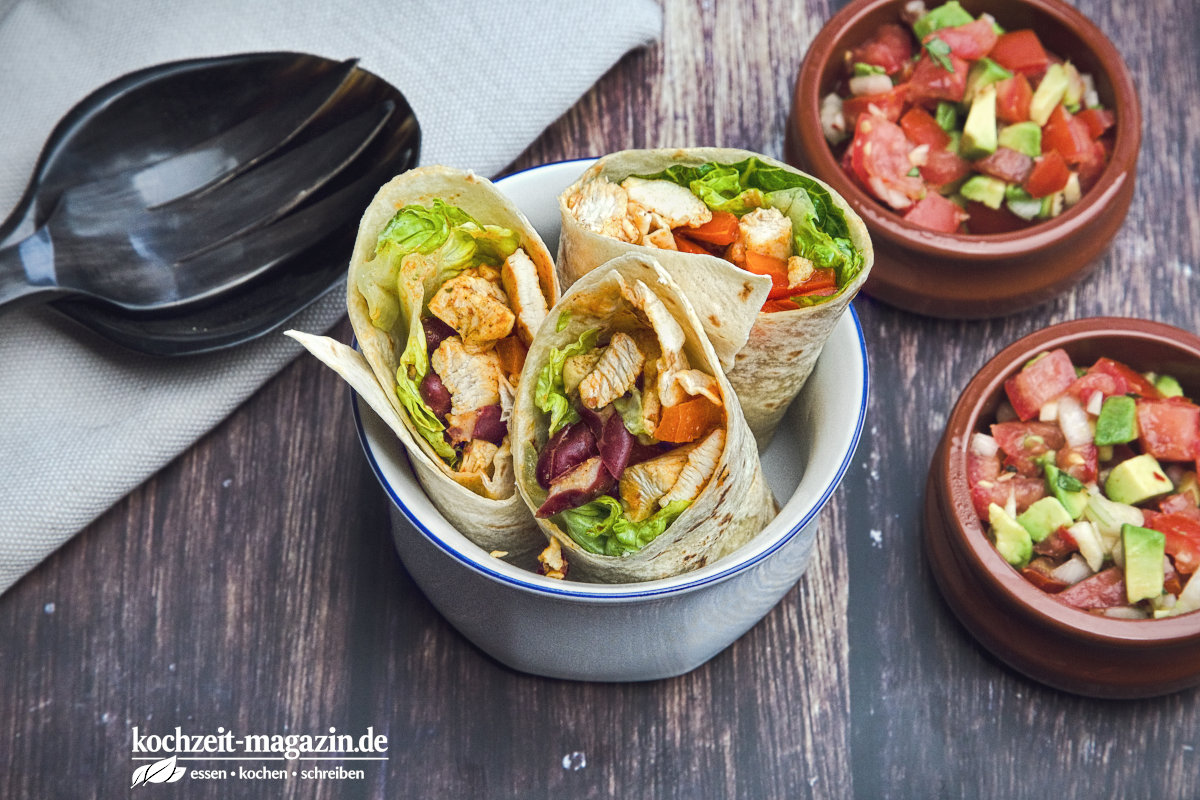 Tex Mex Chicken Wraps Rezept