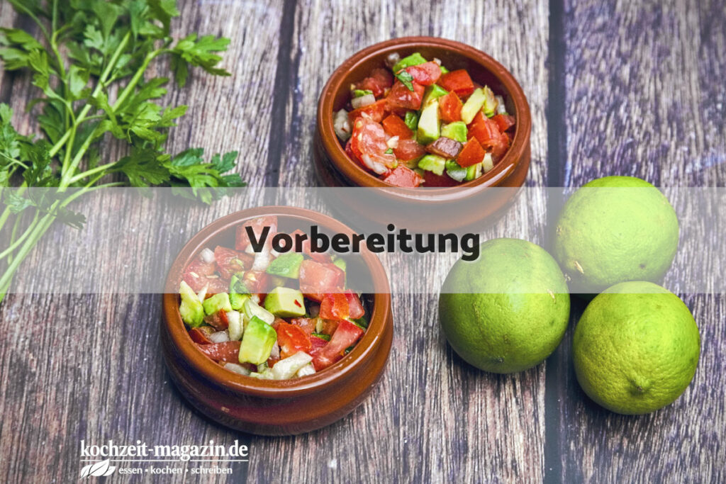 Tomaten Avocado Salsa Vorbereitung