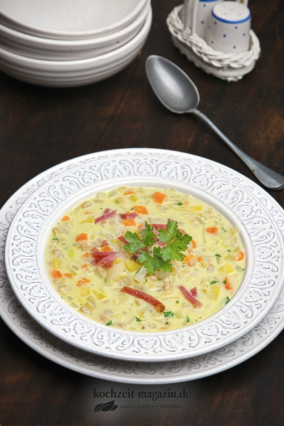 Bohnen Gersten Suppe