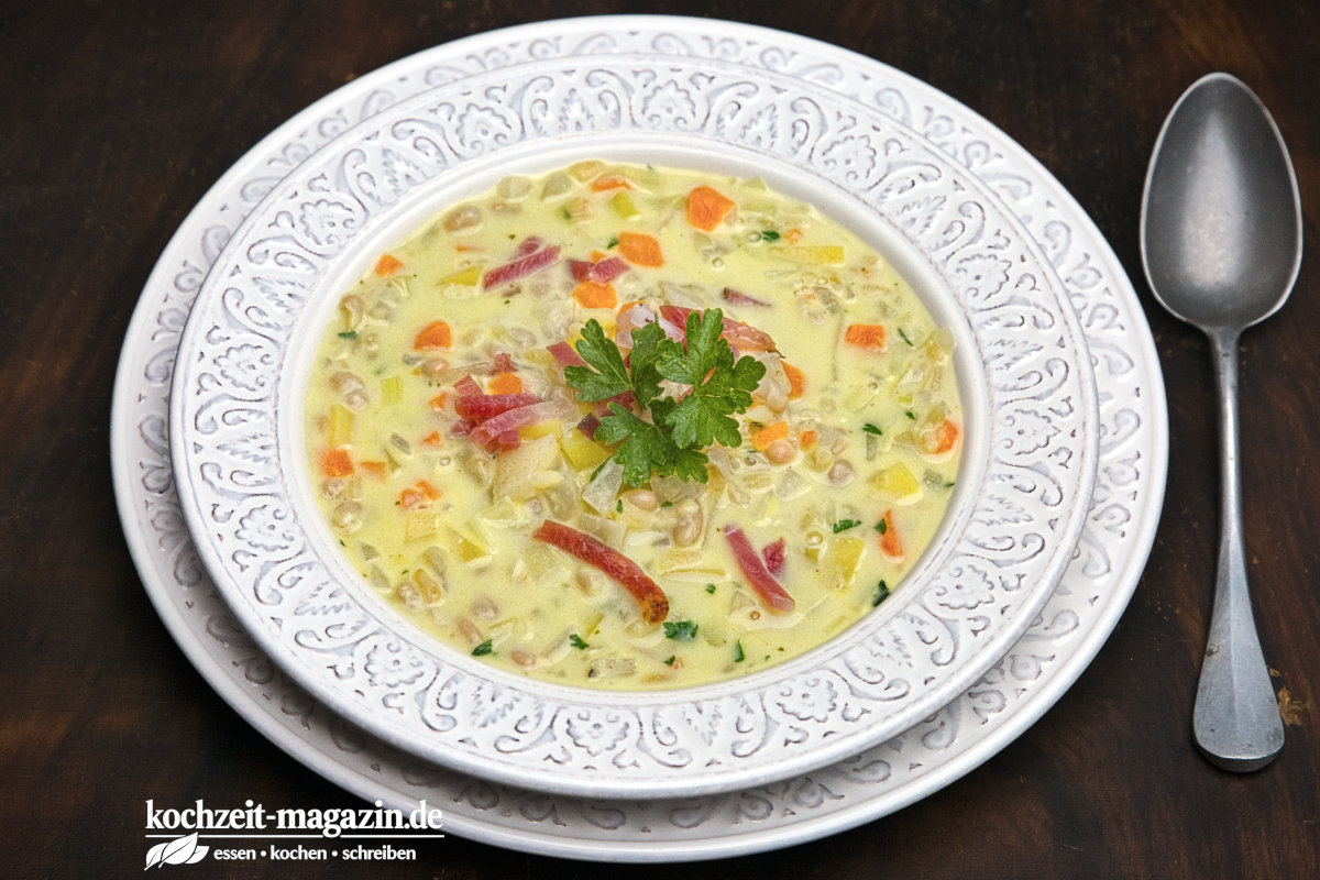 Bohnen Gersten Suppe Rezept