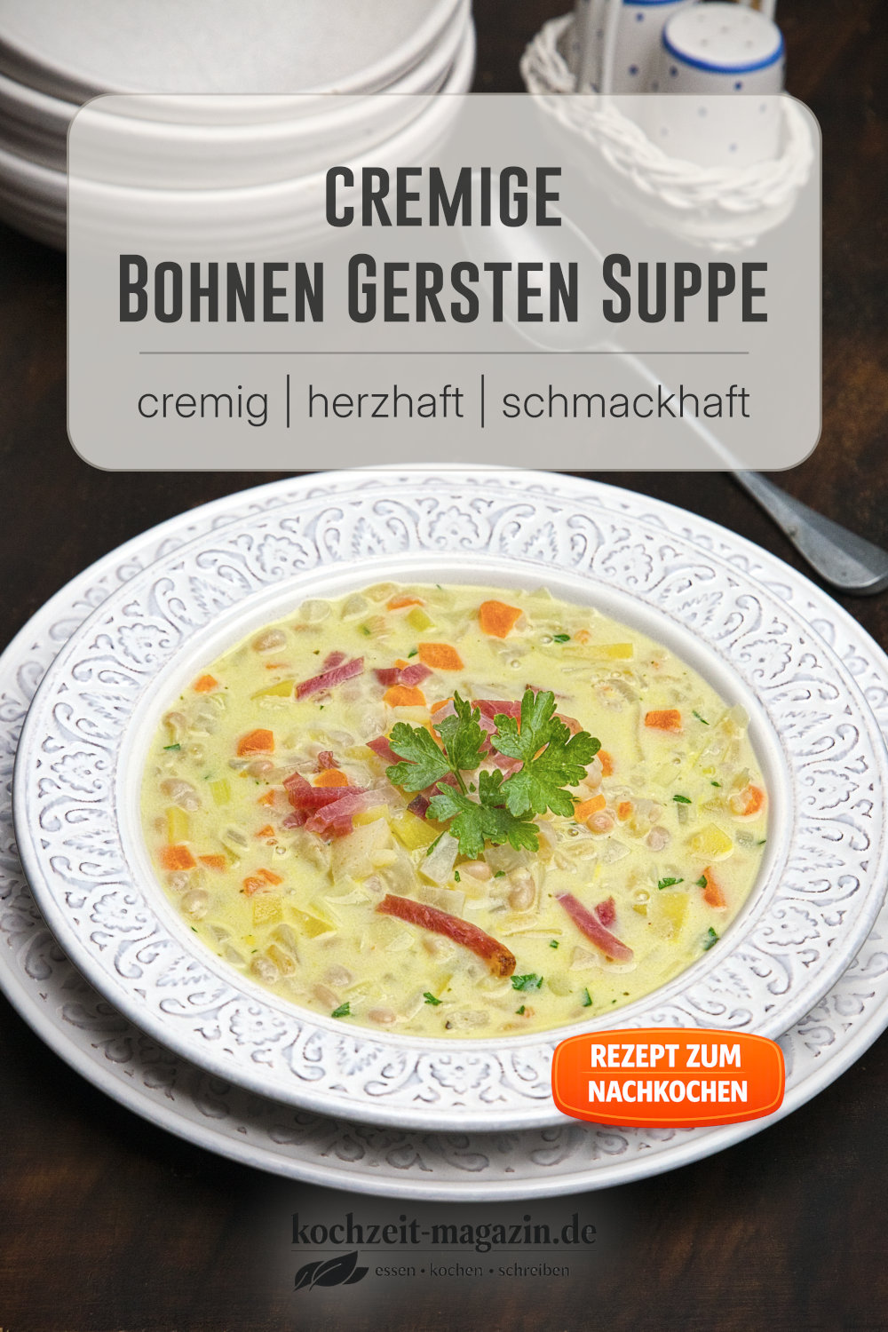 Bohnen Gersten Suppe