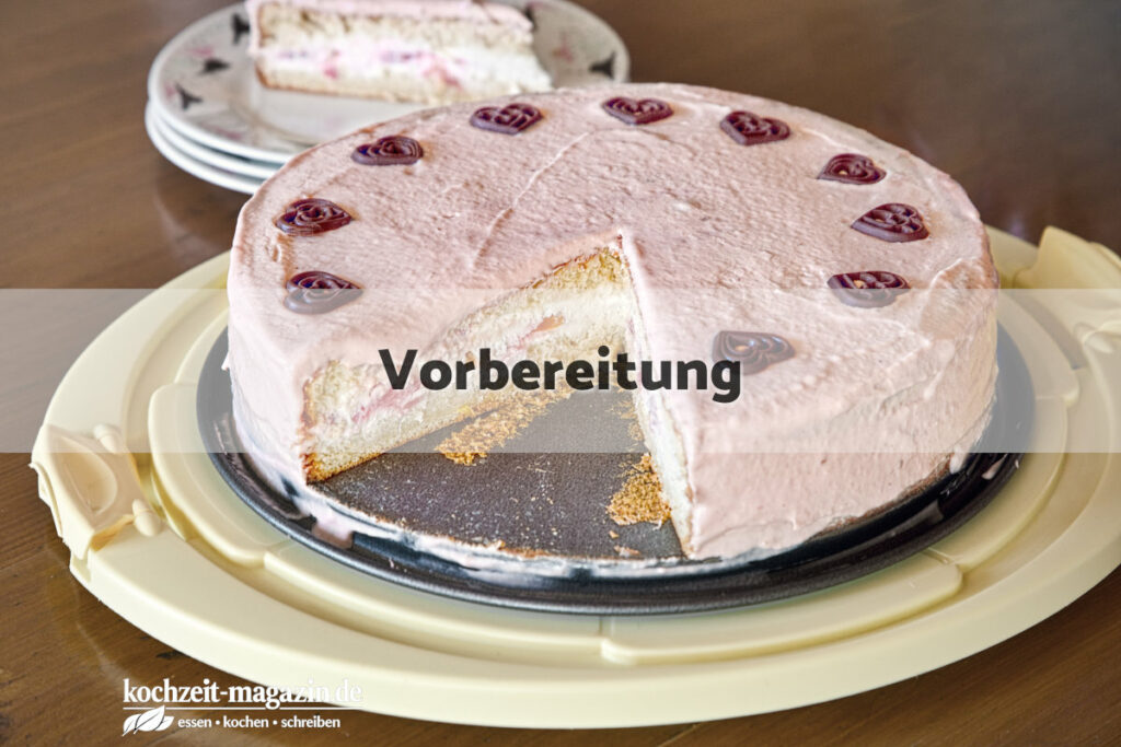 Frischkäsetorte Vorbereitung
