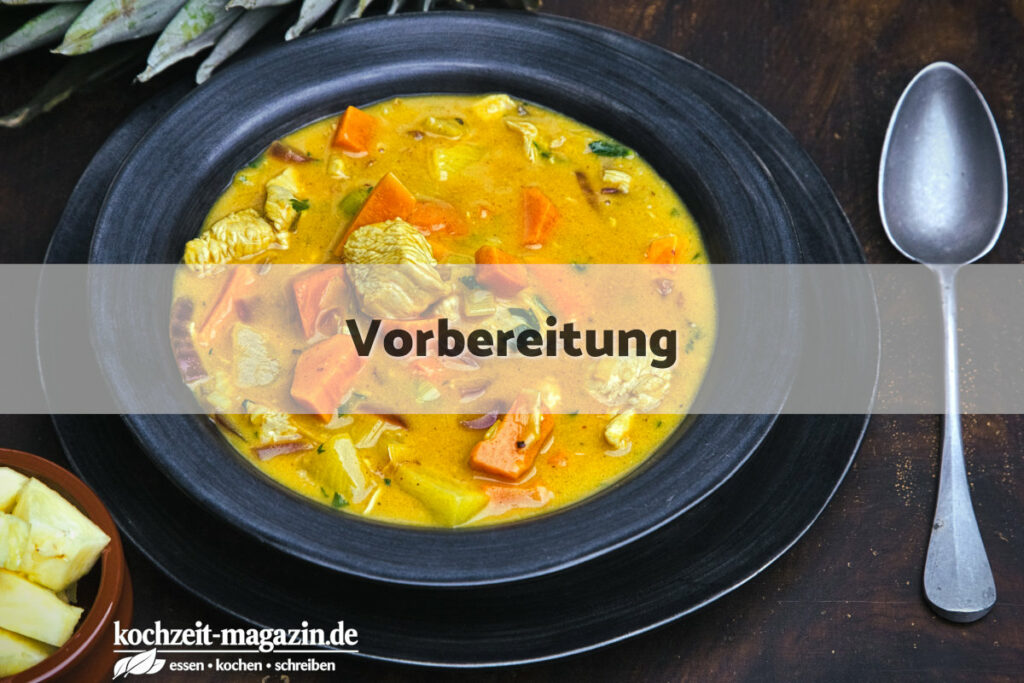 Puten Curry Jamaica Vorbereitung