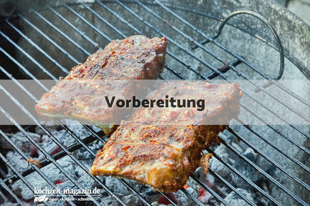 Schweine Ribs sous vide Vorbereitung