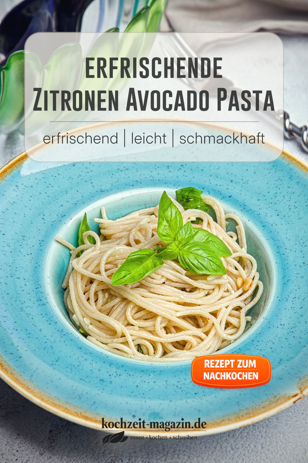 Zitronen Avocado Spaghetti
