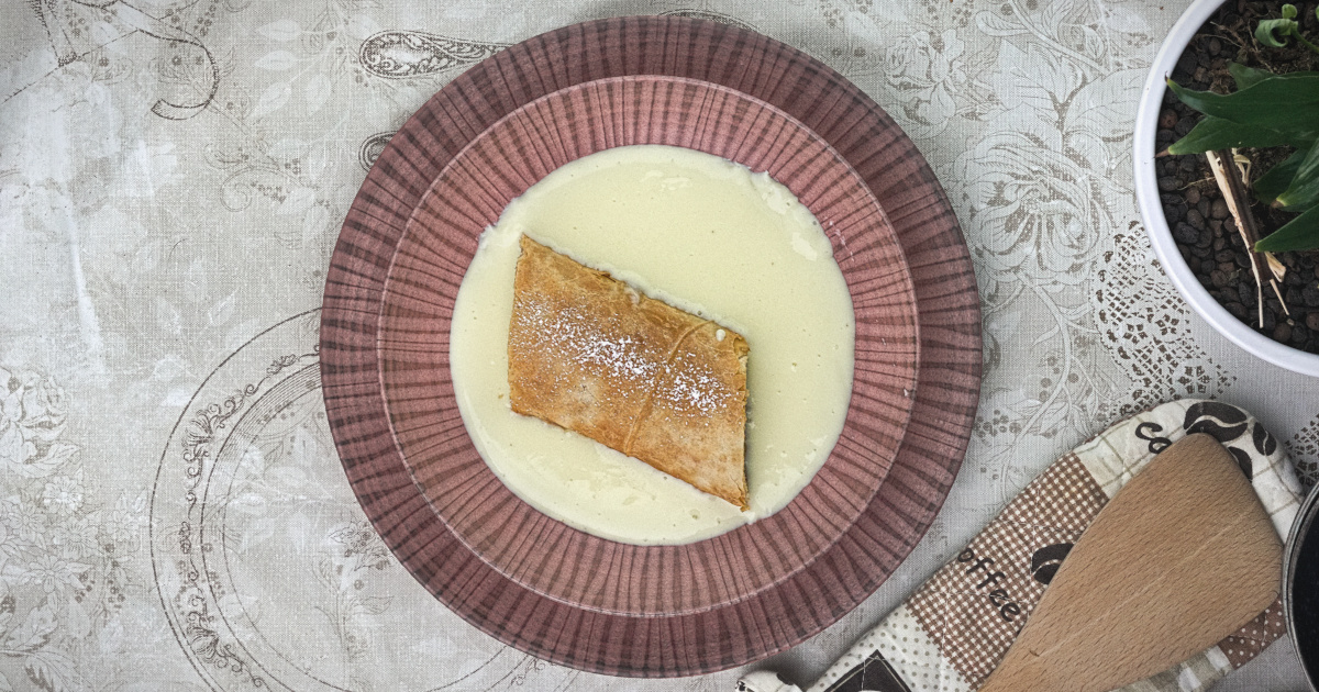 Fruchtstrudel Vanillepudding Rezept