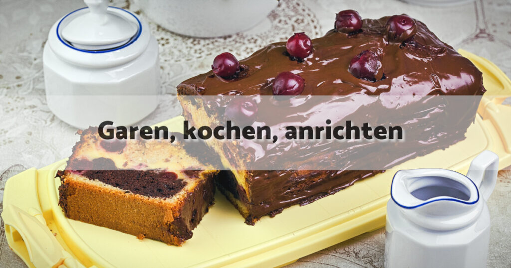 Kirschkuchen Käsecreme garen