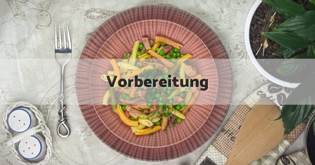 Landhaus Pasta Vorbereitung