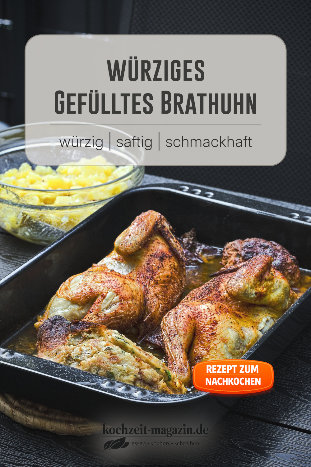 gefülltes Brathuhn Gefülltes Brathuhn