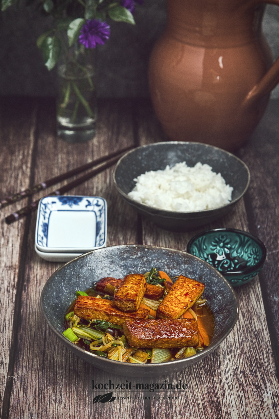 Gemüse Wok mit Tofu