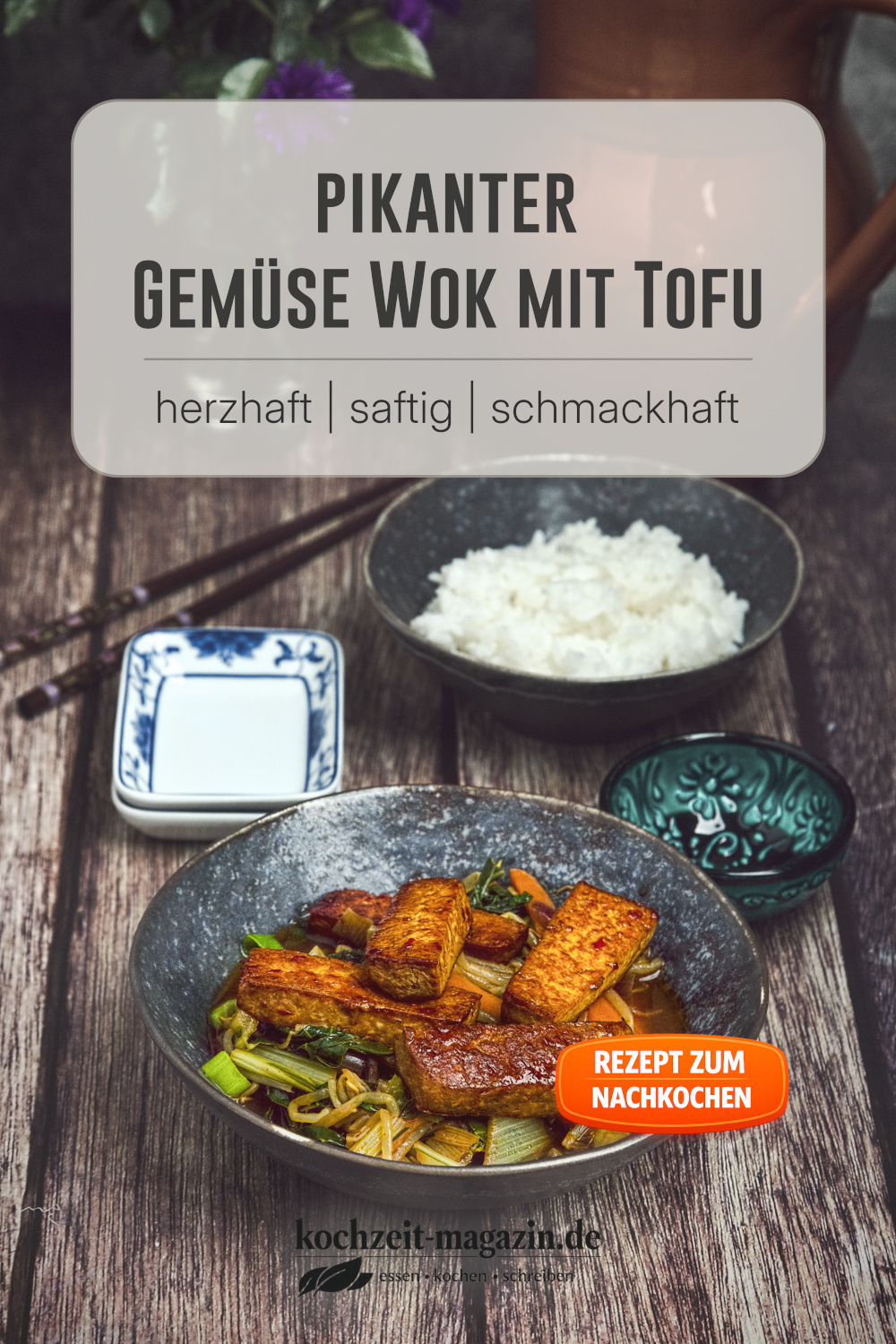 Gemüse Wok mit Tofu