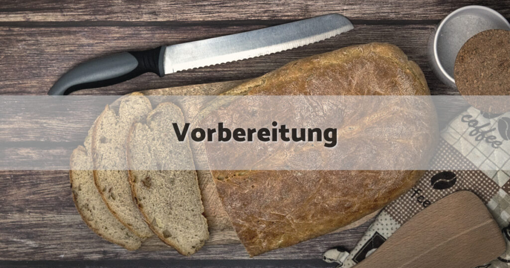 Kartoffel Rosmarin Brot Vorbereitung
