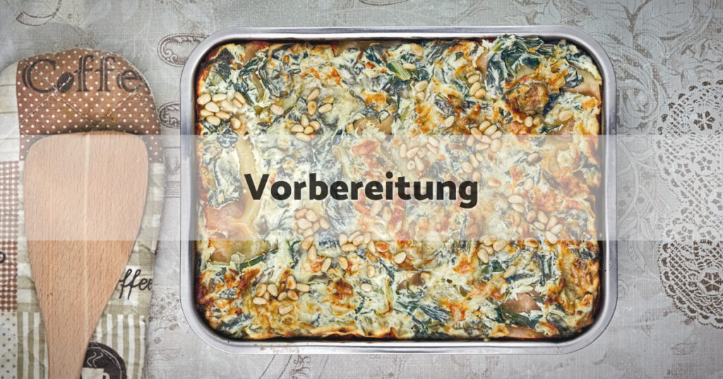 Mangold Ricotta Lasagne Vorbereitung