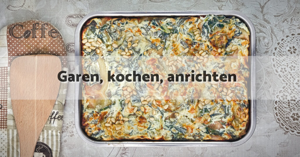 Mangold Ricotta Lasagne garen