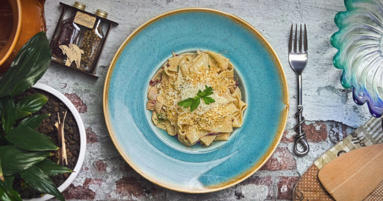 Pappardelle Radiccio Walnuss Pesto Rezept